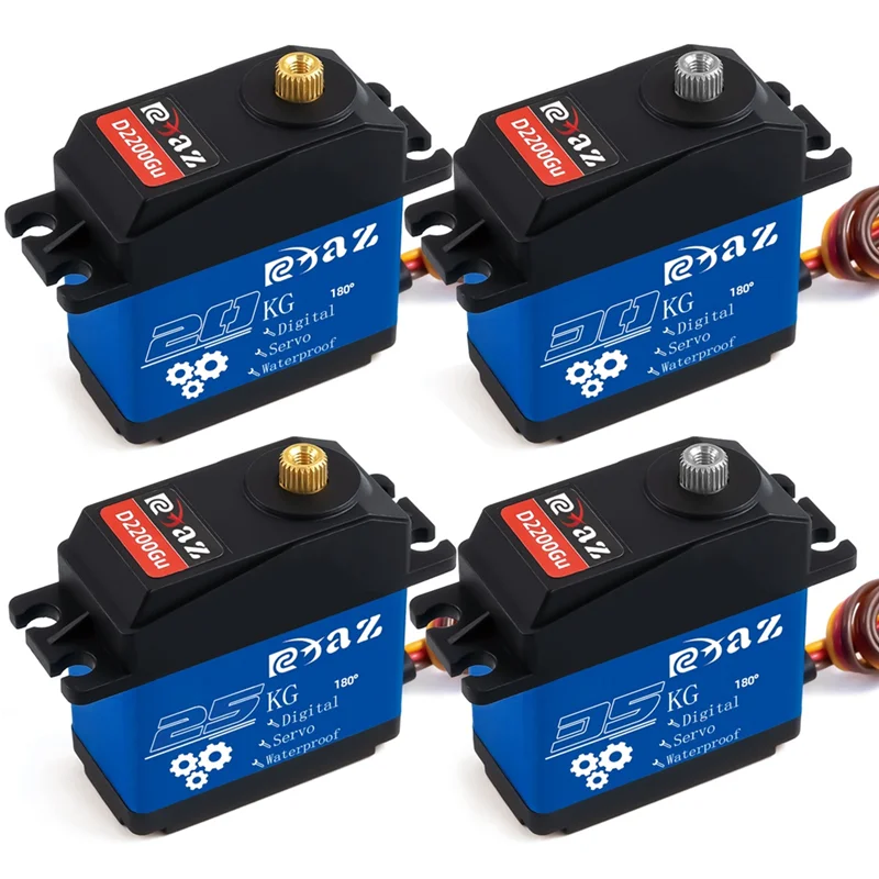 

A04F-RCXAZ High Speed Metal Gear Digital Servo Large Torque Waterproof Servos For RC Car Crawler Truck Robot