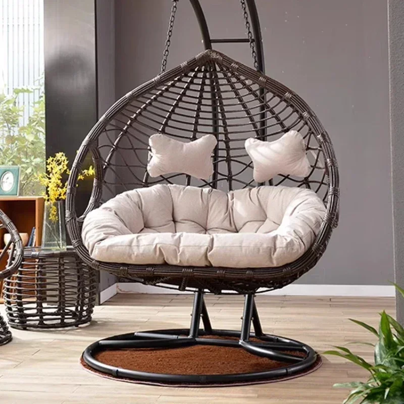 

Двойное подвесное кресло из ротанга, повседневное кресло-колыбель