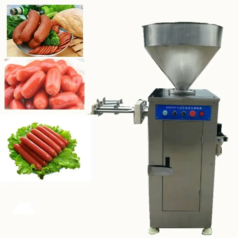 Hydraulic Sausage Ham Stuffer Ham Sausage Filler Pork Beef Chicken Automatic Sausage Making Machine