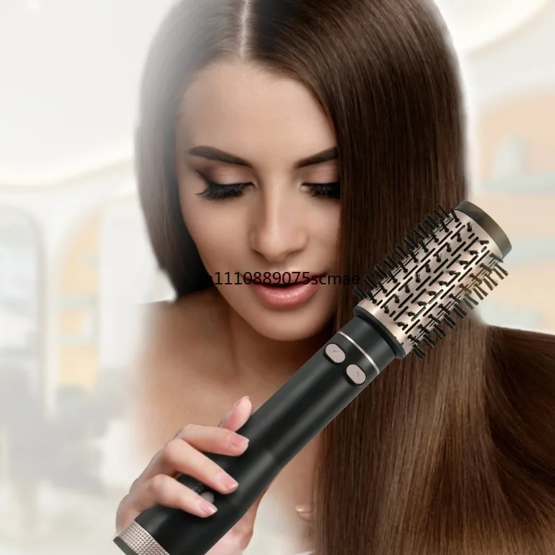 3‑in‑1 Negative‑Ion Hot Air Brush, Curling Straightening Automatic Curler Electric Hair Dryer Home Hair Styling Tool