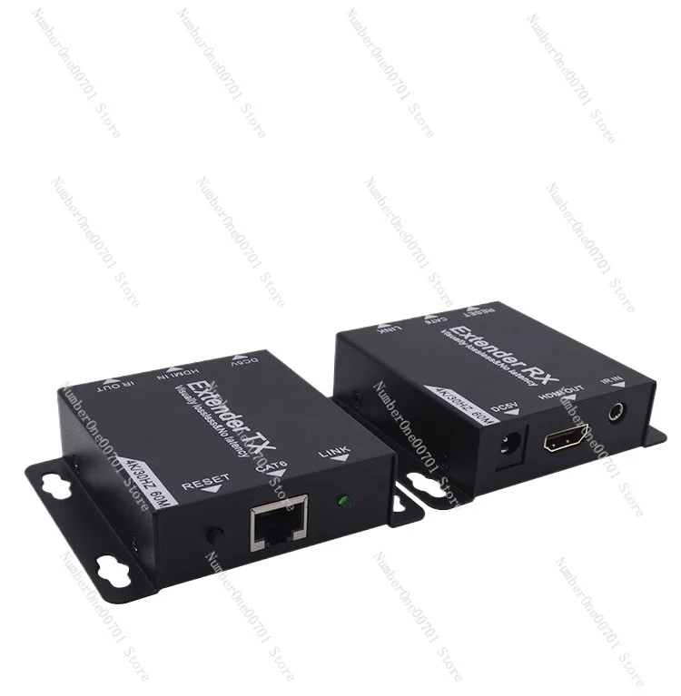 

Network Extender 60 M to RJ45 Single Cable Transmission Signal Enhancement Amplifier 60 M High Clear 4k2g