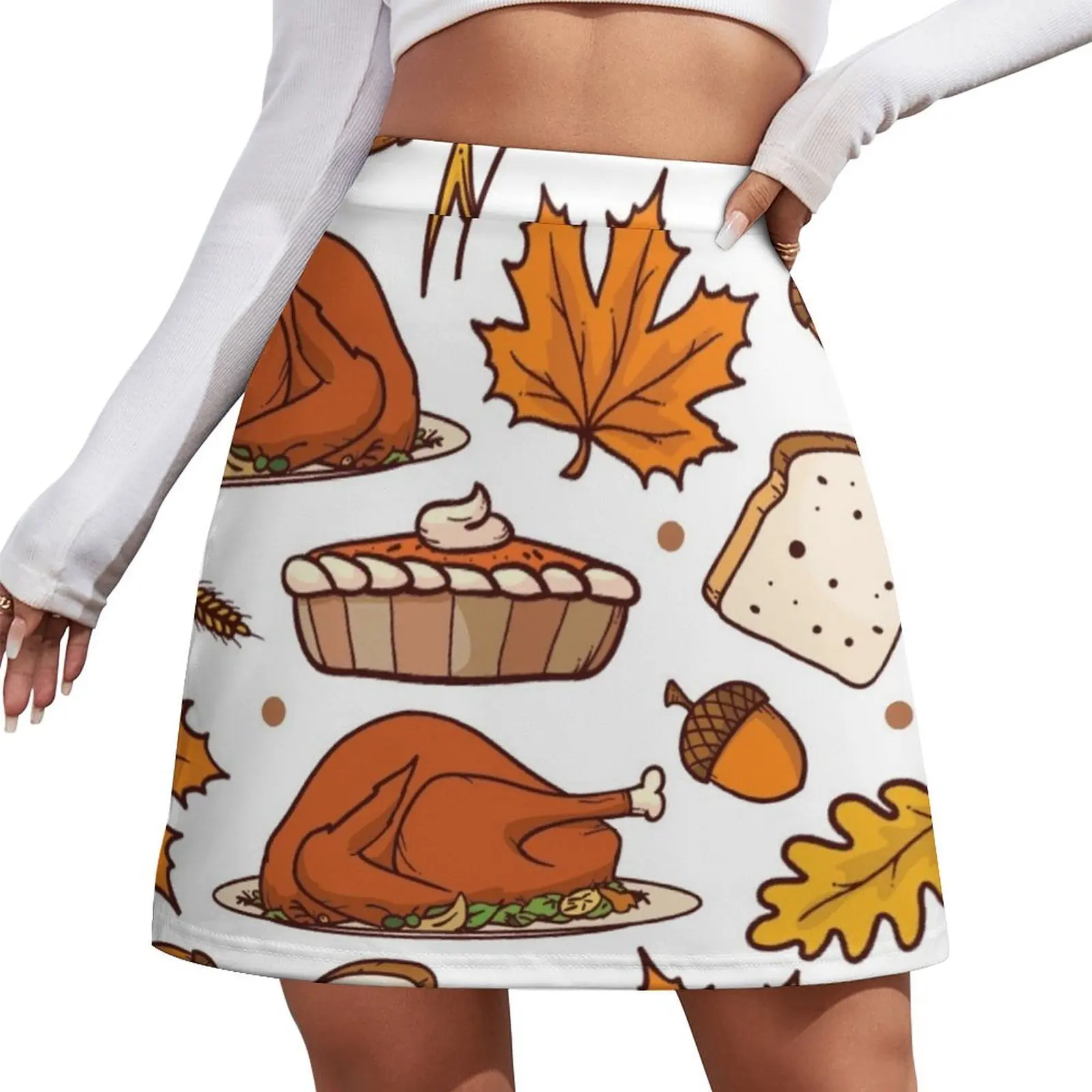 

THANKSGIVING Mini Skirt women's clothing korea stylish clothes summer dress women 2024