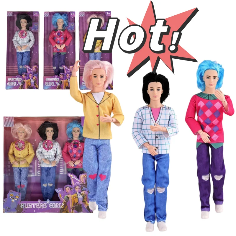 

Новая игрушка-кукла Kpop для мальчиков, свет и музыкальное издание, тематическая песня ведьмы, 11 суставов, 11,5 дюймов, аниме Saja Boys Toys, куклы