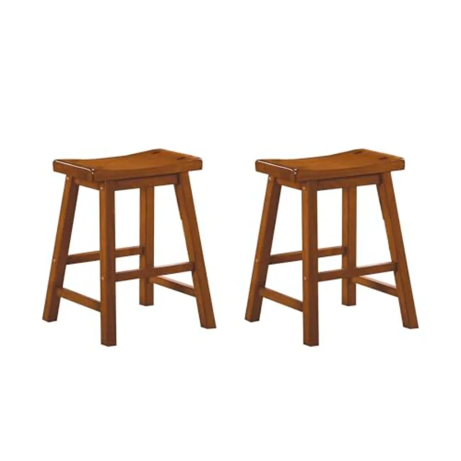

Saddleback Solid Wood Kitchen Height Stool Set of 2 - Saddle Kitchen Stool Dg Height Stools for Dg Armless Chair Seatg Options
