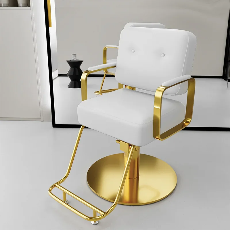 

Unique Design Barber Chairs Elegant Aesthetic Modern Storage Salon Chairs Glamour Simple Fotel Kosmetyczny Salon Furniture
