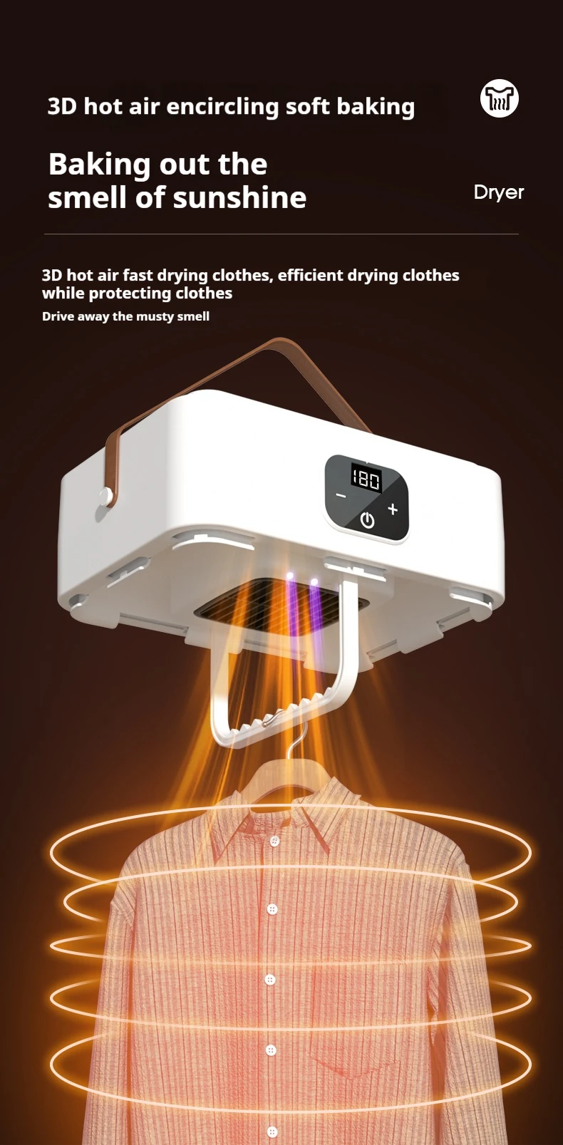 신제품 실내 옷 건조기 접이식 휴대용 건조기 히터 캐비닛형 옷 건조기 접이식