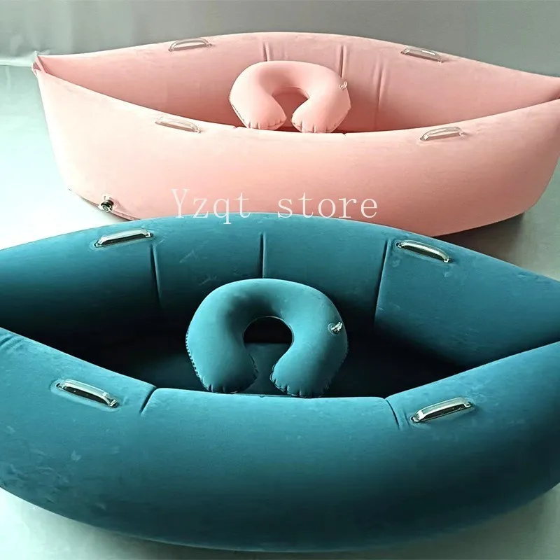 PVC inflatable pod lazy sofa flocked pea pod inflatable recliner sofa cushion