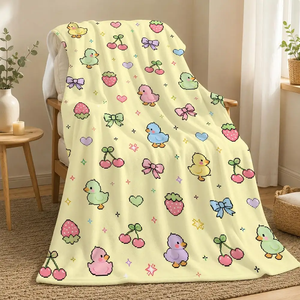 Cute animal graffiti cat dog dinosaur Throw 240g flannel blanket, suitable for sofas, beds, offices,  exquisite gift blankets
