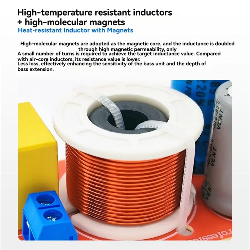 Y45A-80W オーディオスピーカークロスオーバー高低双方向オーディオクロスオーバーホームスピーカーフィルターセンターブックシェルフスピーカー用