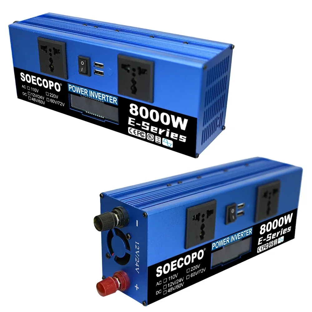 8000W Off-Grid Solar Generator Kit Dual Volta 110V/220V Inverter 100A Controller 200W Panel for Home/Camping/RV/Emergency Power