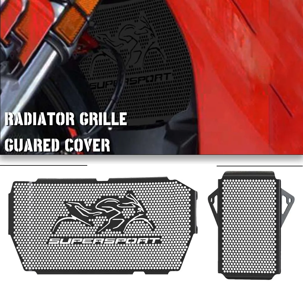 

Комплект защиты радиатора и алюминиевых защиты радиатора для Ducati Supersport/S Supersport 939 Supersport 939S 2017-2018-2019-2020-2021