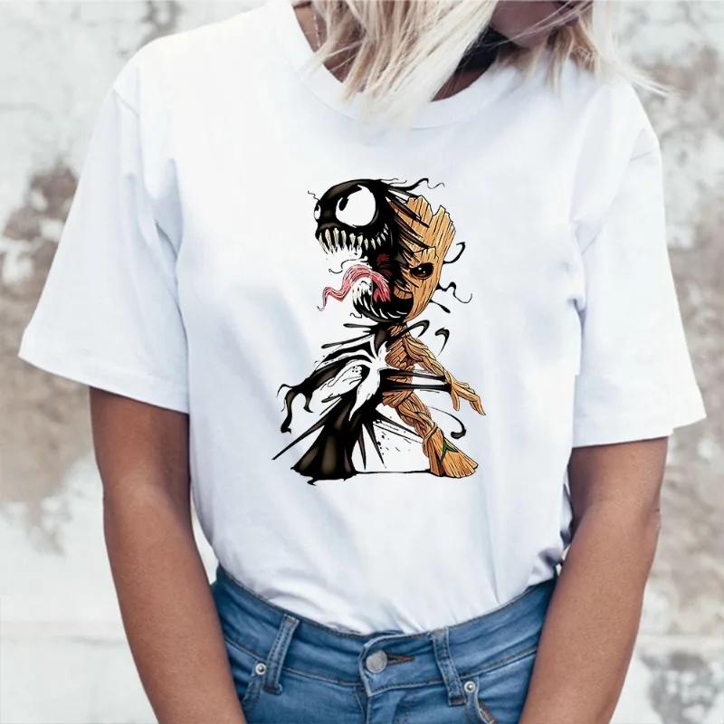 

Cartoon Groot T-Shirts Y2k Female Streetwear Casual Tops Tee Women T Shirt Kawaii Tee Shirt Casual Graphic Short Sleeve T-shirts