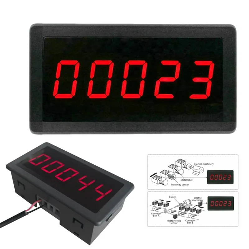 AT05-RS5135 5 أرقام عداد إلكتروني LED لوحة رقمية متر إجمالي نوع عداد إلكتروني