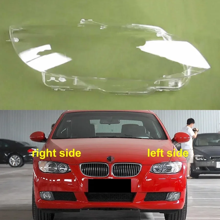 For BMW M3 E92 E93 2006 2007 2008 2009 Two-door Coupe Headlight Cover Transparent Lampshade Headlamp Shell Lens Plexiglass