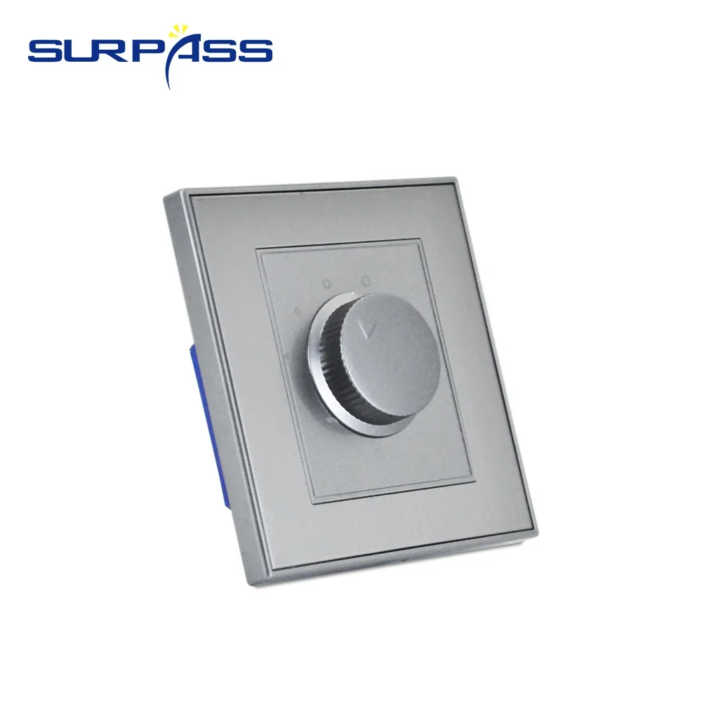 Regulator głośności Panel ścienny pięciopoziomowy segmentowy jednokierunkowy przełącznik sterowania kanałem głośnikowym 100V/70V dla hotelu