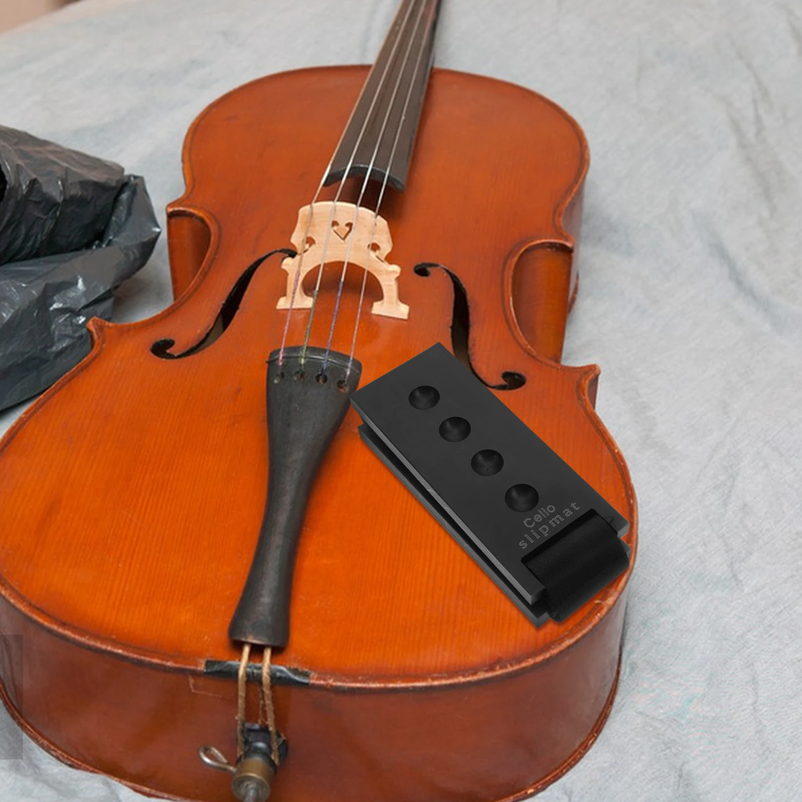 

Skid Plate Non Slip Mat Cello Bracket Cloth Endpin Stand Holder Wall-mounted Stopper Legs Rubber Bow Grip Bass Clarinet Rest