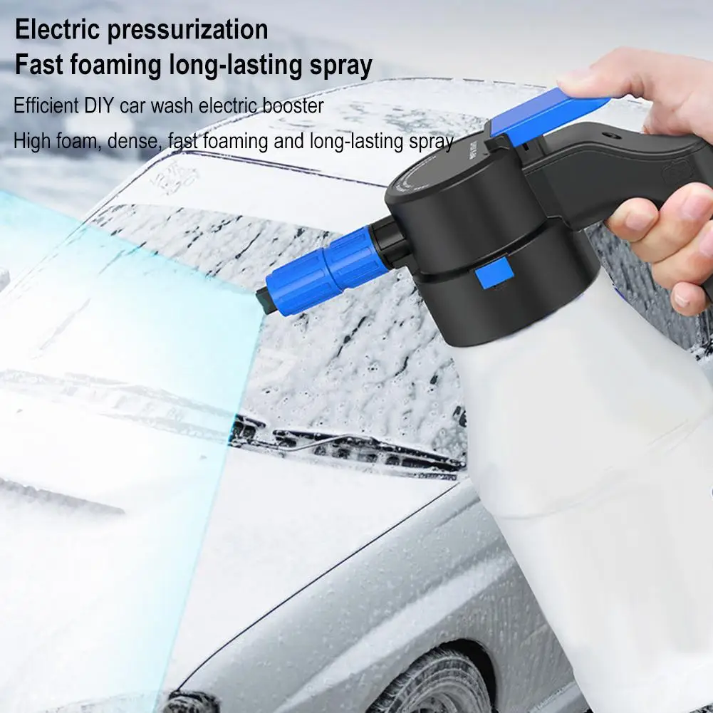 

1.5L Electric Foam Sprayer Car Wash Foam 30min Lance Resistant Acid Rechargeable Alkali Watering Can Cleaner Corrosion Foam M7F6