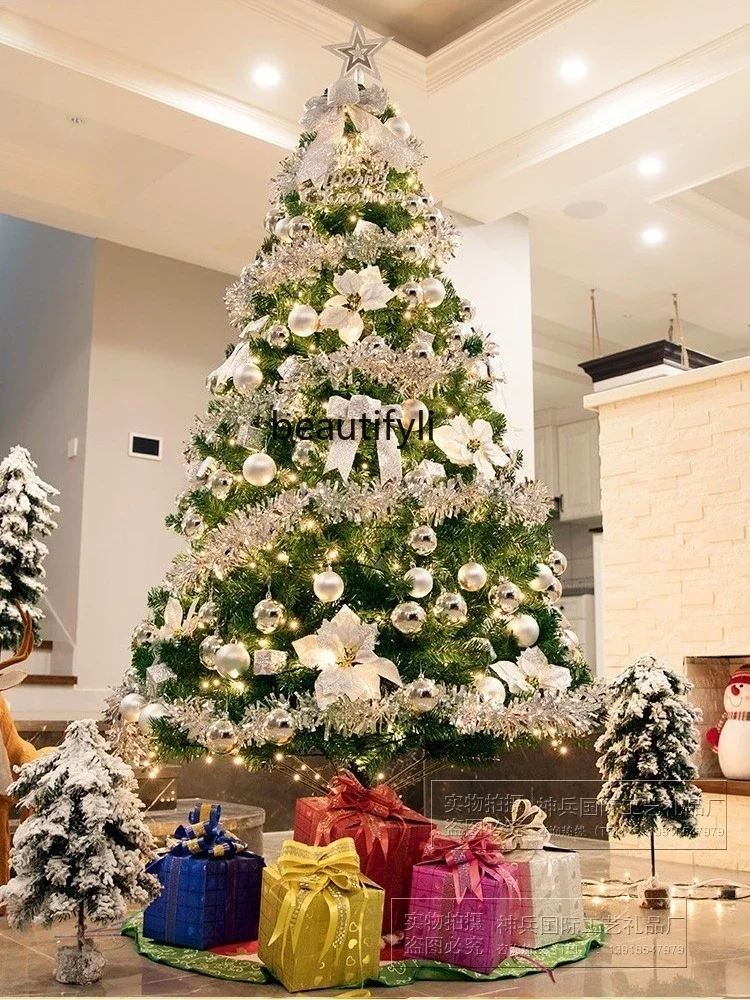 YH Large Christmas tree 4m 5M package encrypted Christmas tree Christmas decorations 3m