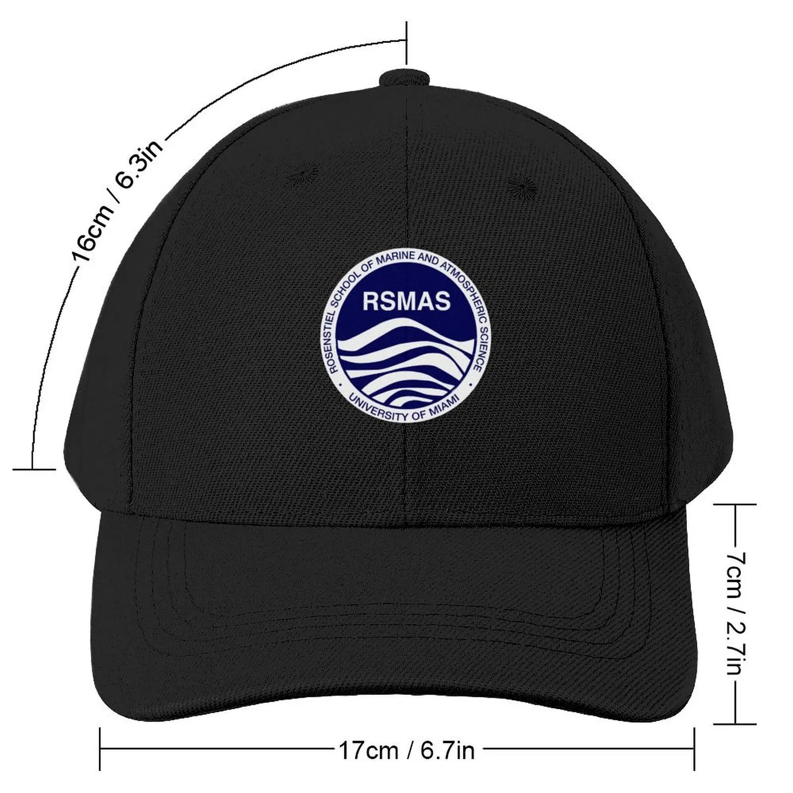 Rosenstiel School of Marine and Atmospheric Science University of Miami Baseball Cap Fishing cap Luxury Hat Men Women's