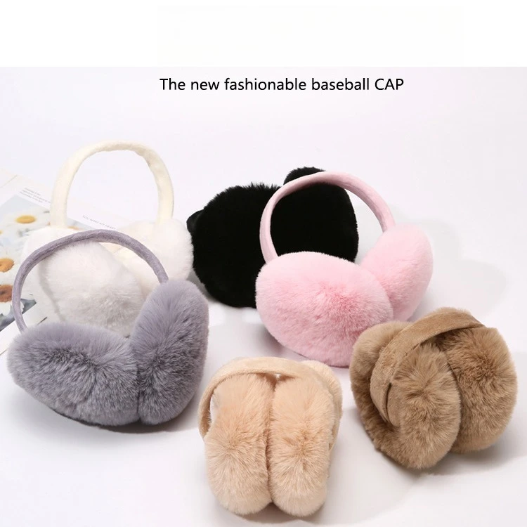 Cuscinetti auricolari pieghevoli per l'orecchio dell'orso per il nuovo calore invernale da donna e cura dell'orecchio carina per studenti antigelo