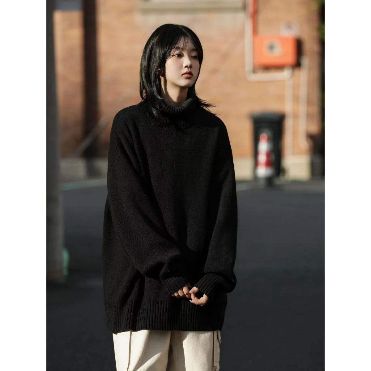 

Осень-зима, вязаный свитер с v-образным вырезом, кардиган, мужская цветная повседневная верхняя одежда, свободная посадка, длинный свек, полиэфирное волокно