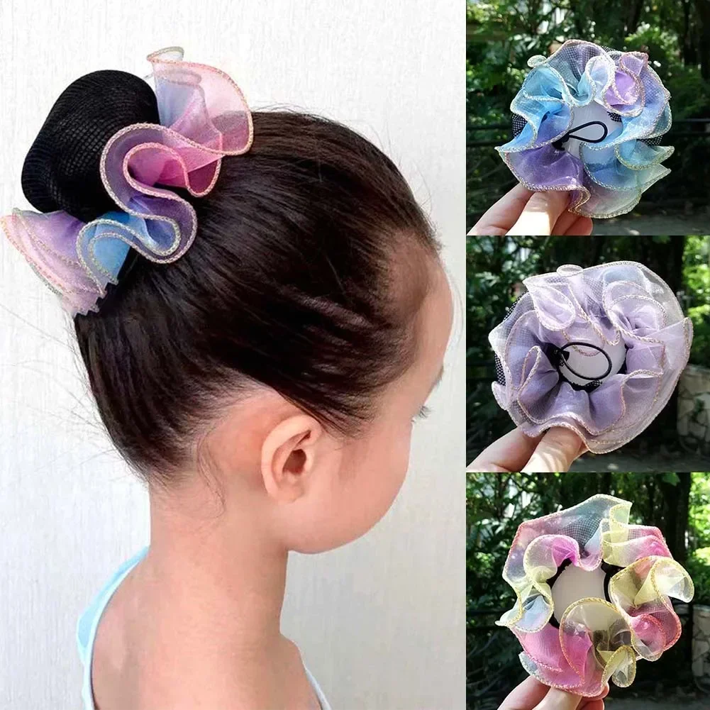 1pcs Women Ballet Elastic Hair Net Adjustable Hair Net High Quality Weave Hairnet Drawstring Style Hair Bands Accessories