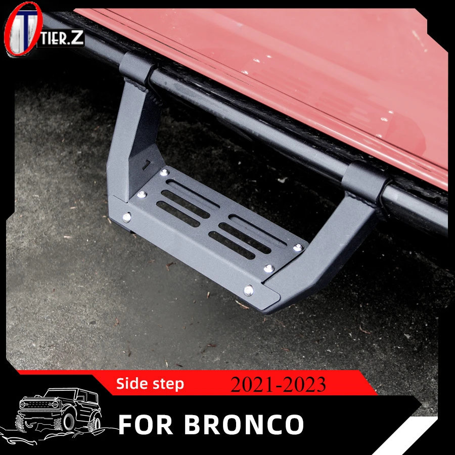 

Suitable for 2021-2023 Ford BRONCO Rock Spec Edition, Nerf Bars Running Boards Convenient Foot Pedals Detachable Side Pedal Step