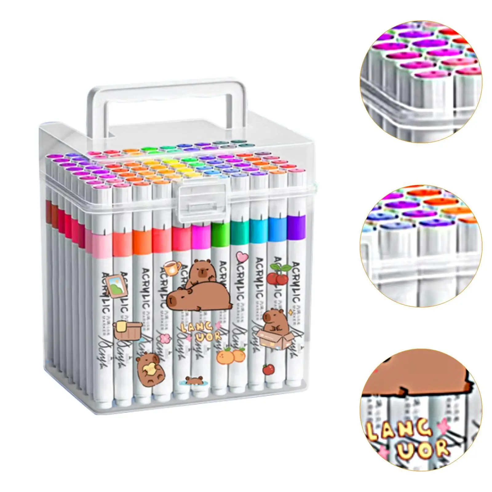 Маркеры для акриловой краски Быстросохнущие ручки для акриловой краски для дерева, металла, холста