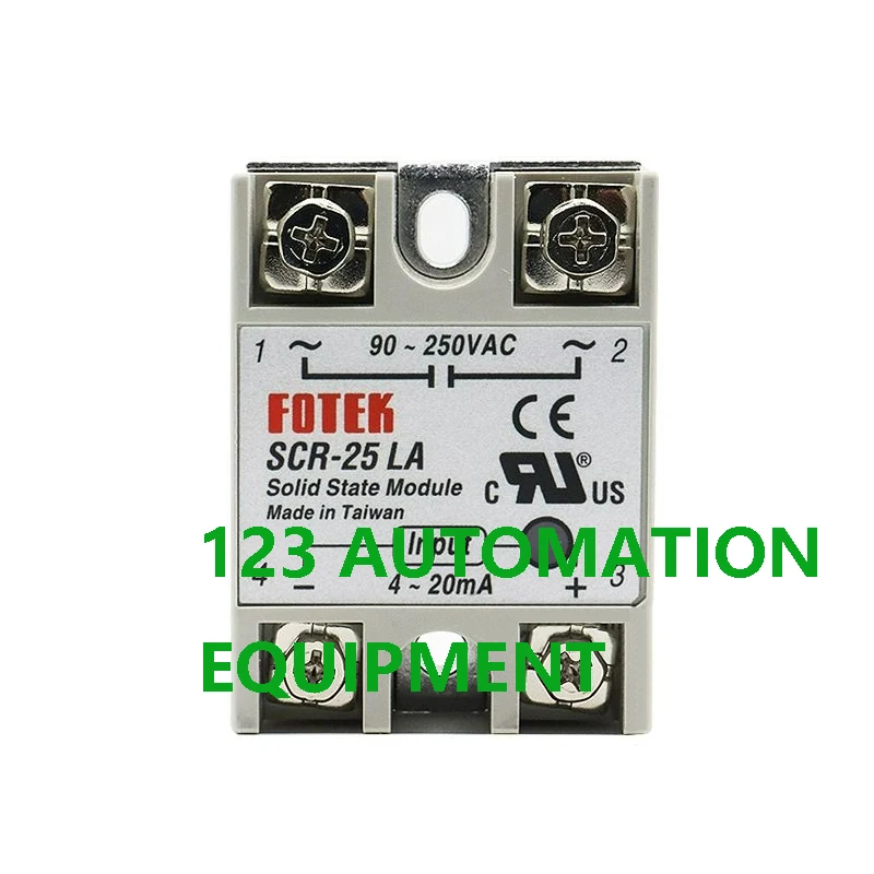 

Authentic New FOTEK SCR-25LA 40LA 50LA 75LA-H SCR-25LA 40LA 50LA 75LA Single Phase Solid State Relay SSR Small AC