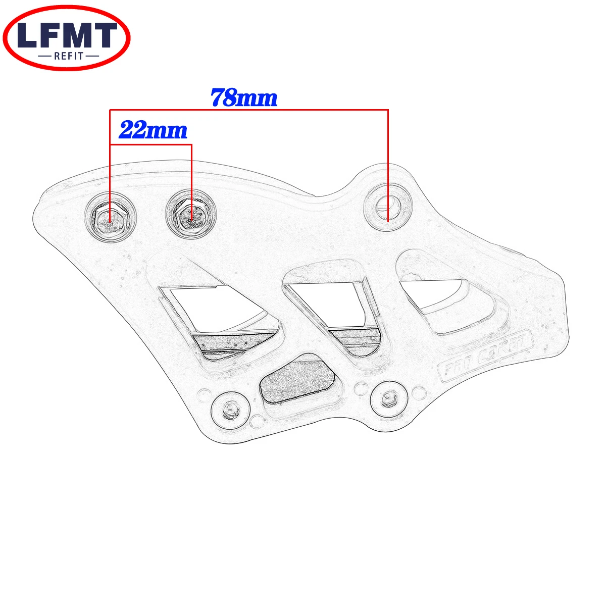 Motorcycle Plastic Chain Guide Guard For Honda CR125 CR250 CRF250R CRF450R CRF250RX CRF450RX CRF250X CRF450X CRF450L 2007-2022