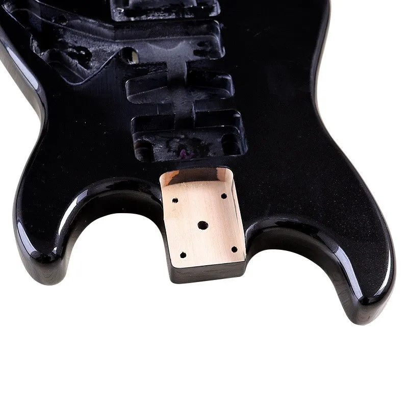 Metal Black Electric Guitar Body Guitar Body Double Shake Guitar Modified Musical Instrument DIY Accessories