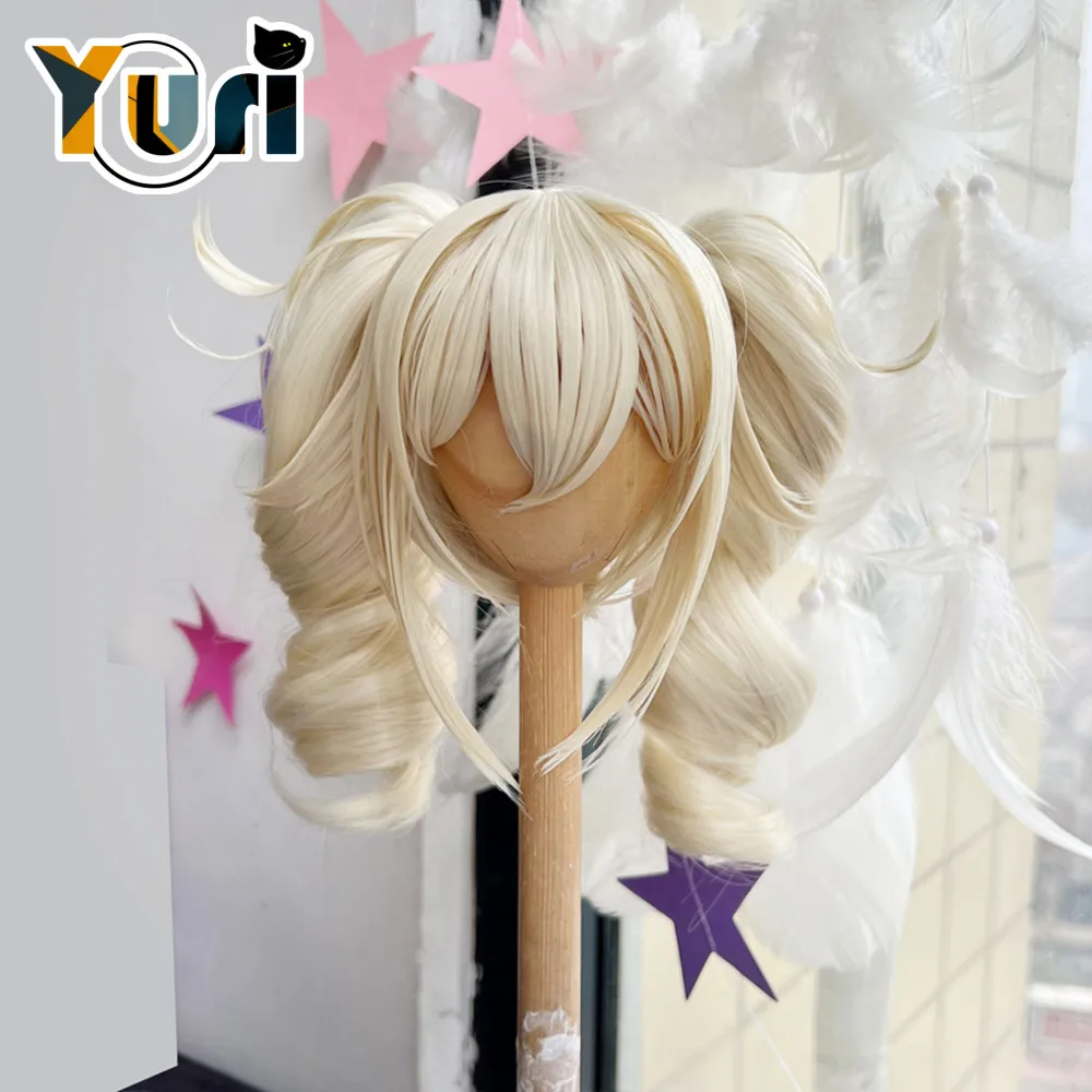 BJD Doll Use Game Genshin Impact Barbara Hard Glue Golden Wig Cosplay 1/3 1/4 BJD Wig Hair Handmade Hairstyle Anime Gift C