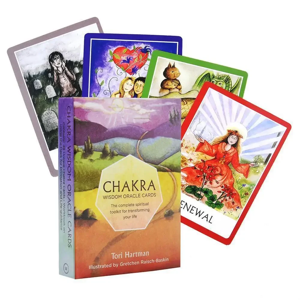 Chakra Wisdom Oracle Occult Tarot Cards High Quality Fullcolor Paper Witchcraft Supplies Love Oracle Cards Divination Psychic