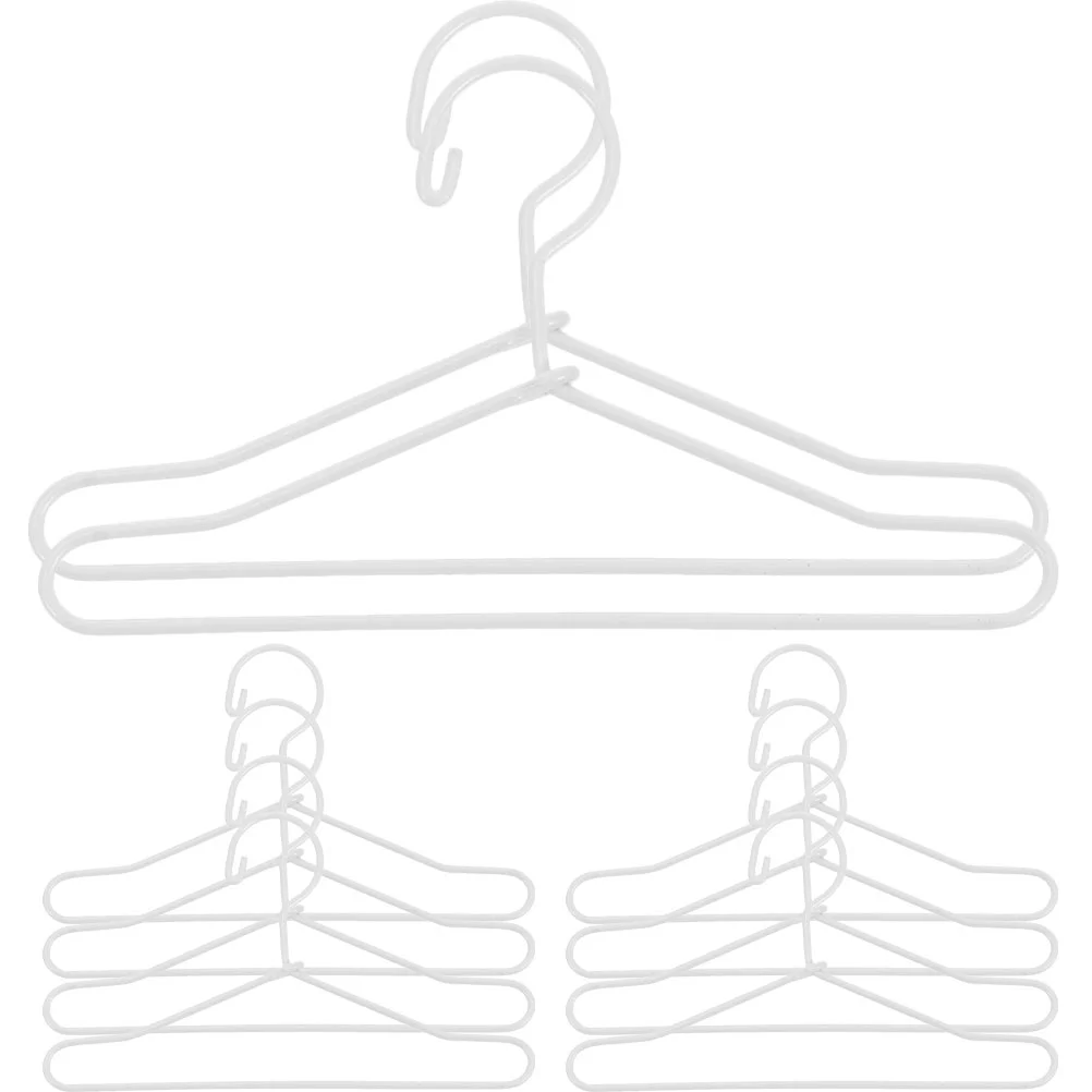 

10 Pcs Mini Hanger Wardrobe Organizer Metal Dress Letter Clothes Stand Clothing Rack