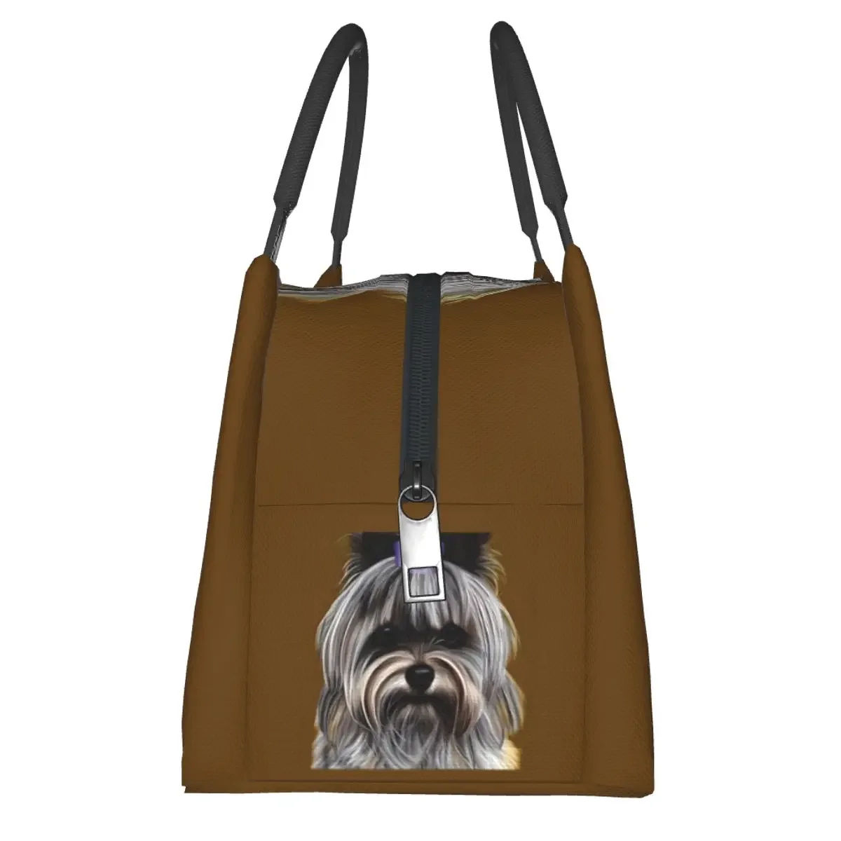 Yorkshire Terrier Lunch Bag For Unisex Dog 3D Printed Lunch Box Casual Travel Cooler Bag Portable Thermal Tote Handbags