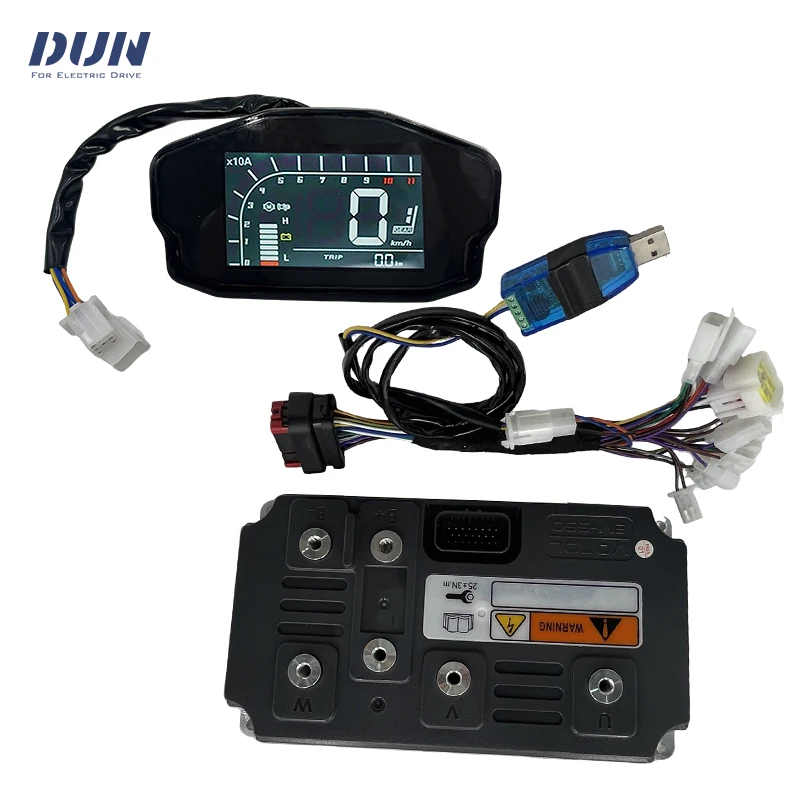 

VOTOL EM550 Boost 1000A Peak 1700A 14KW-18KW ECU Motor Controller with DKD CAN-BUS Display