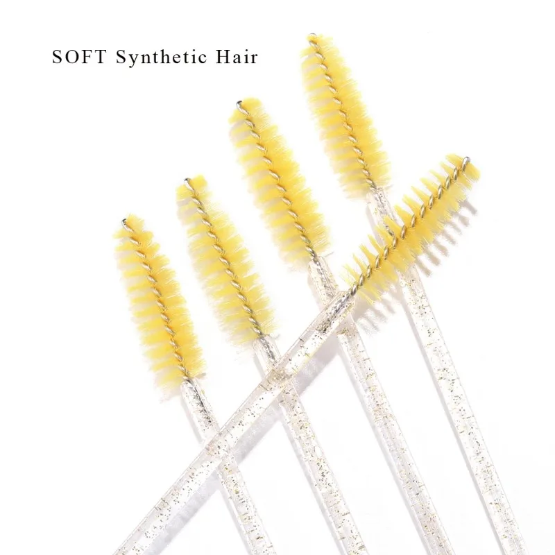 500pcs Eyelash Brushes Wands for Beauty Salon Makeup Tools Disposable Individual False Lashes Application Spoolies