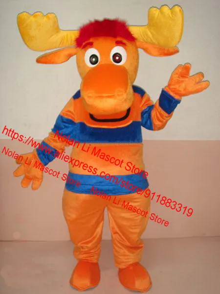 Costume de mascotte de cerf, casque oligMaterial, ensemble de cosplay de dessin animé, publicité d'Halloween, cadeau d'anniversaire, haute qualité, savoir à chaud, 616