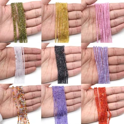 Faceted Natural Semi-Precious Stone Zircon Beaded Jewelry Making DIY Waist Chain Necklace Bracelet Accessories Gift 2x3mm
