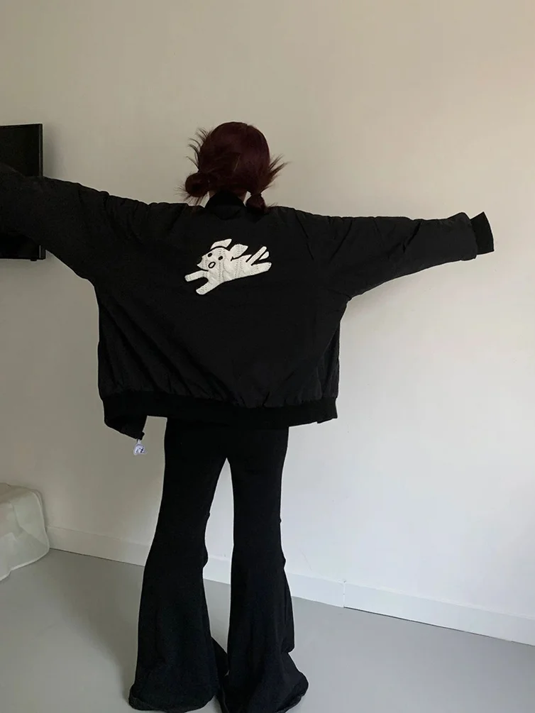 

Women'S Demi-Season jackets Fabrics Loose-Fit Contrast Straight Tie-Dyed Avocado Waist-Hugging Medium Irregular Stand Collar