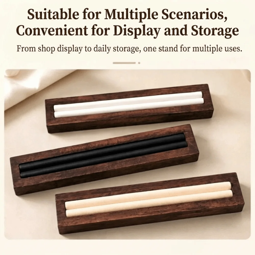 Wood Ring Display Stand Soft Lining Velvet Ring Holder High End Minimalism Jewelry Organizer Tray Photography Display