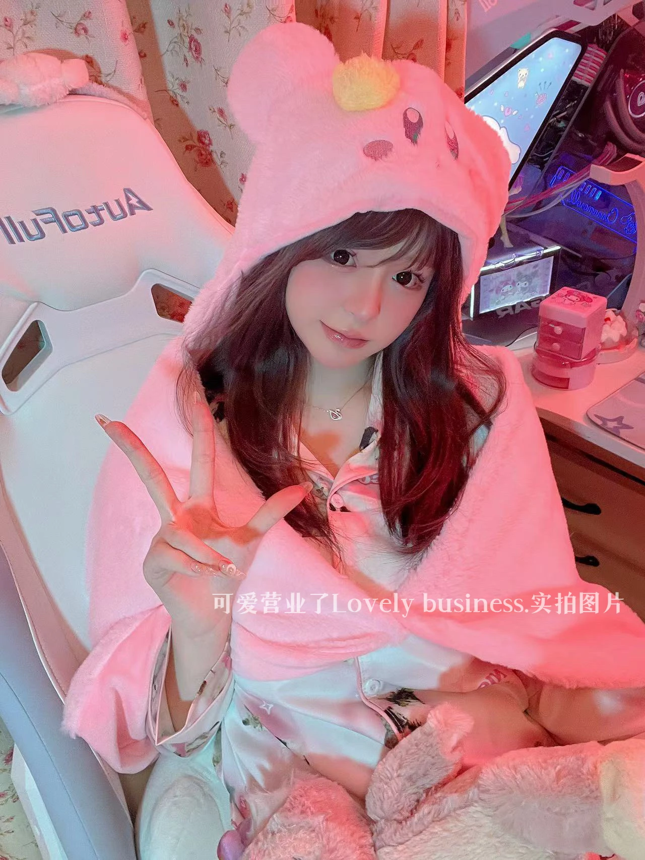 Miniso Star Kirby Hooded Cape Blanket Cute Plush Cape Shawl Winter Warm Hat Scarf Gloves U-shaped Hooded Pillow Girl Gift