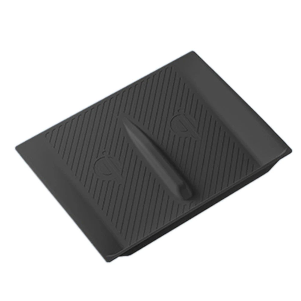 Anti-Slip Mat for S X 2023 Rear Armrest Silicone Wireless Charger Mat Protection Cover Black