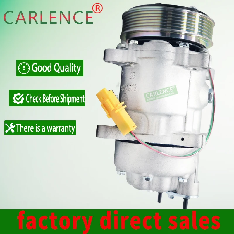SD6V12 1437 1460 699358 Auto Air AC Compressor For Peugeot 206 307 406 607 806 6453KW 6453LA 9639078280 9659230880 9682930280