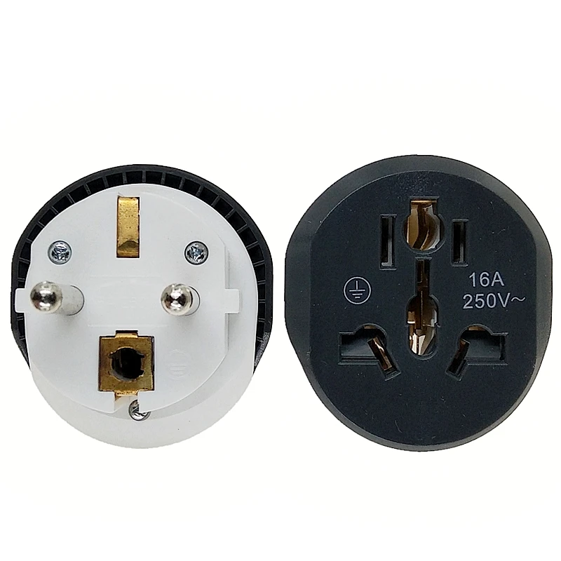 Schuko Plug Adapter Multi Oulet Socket AC250V 16A