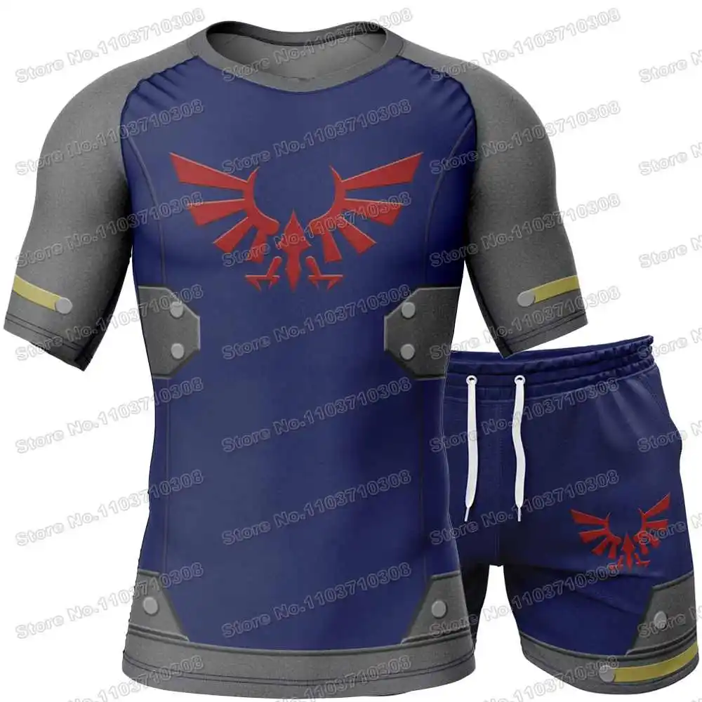 

41th Popular Anime Rash Guards Surfing Beach Trousers Swimwear Diving Gym Long sleeves MMA BJJ Men Jiu Jitsu Fitness Sets