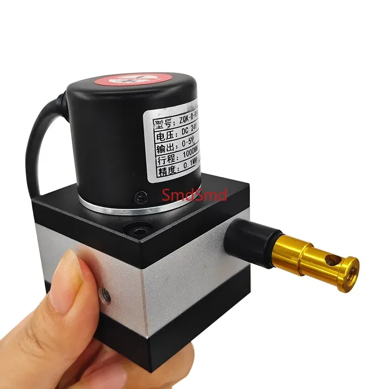 High-Precision Waterproof Wire Encoder 1-2M Pulling Rope Displacement Sensor for Linear Distance Measuring 5-24V Power Supply