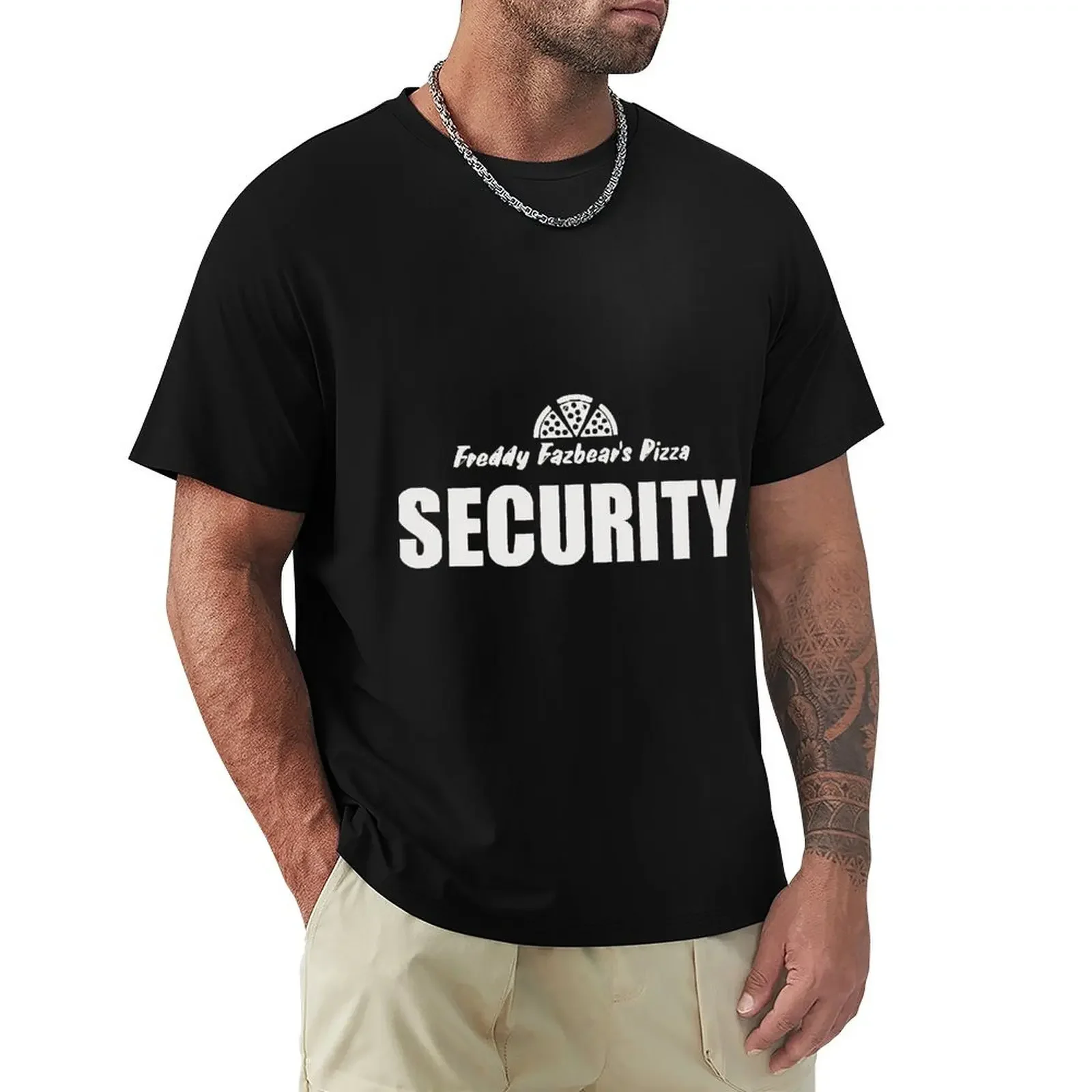 Freddys Fazbear Pizza Security T-Shirt custom shirt tops customs Men's t-shirts