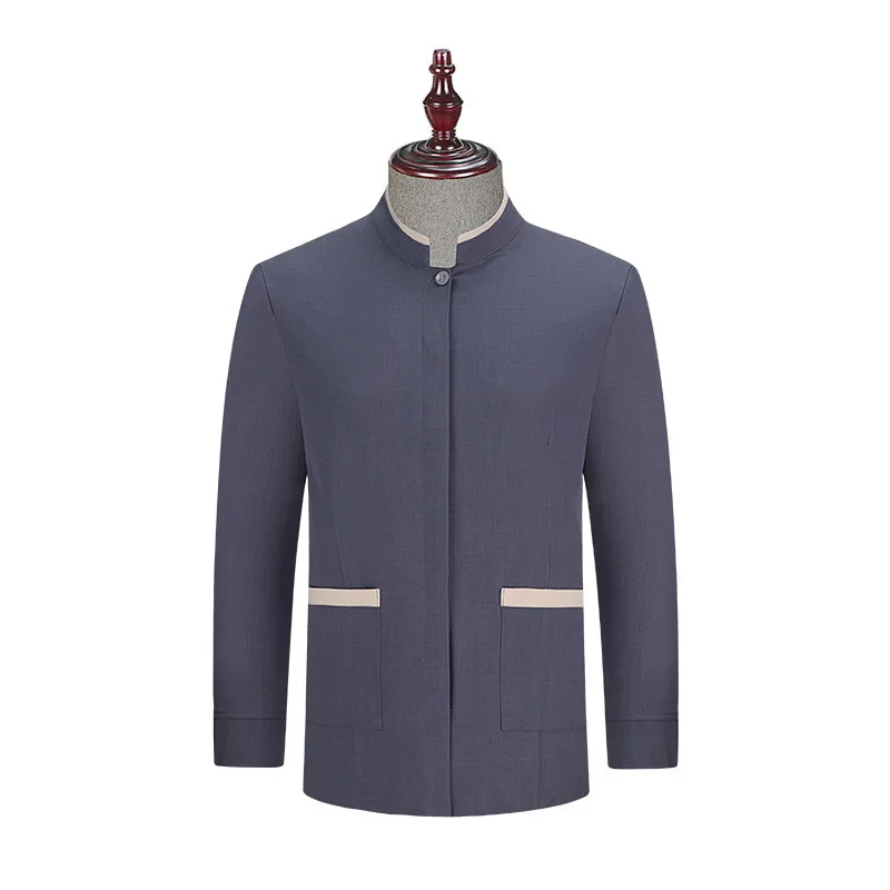 Hotel Lapel Cleaning Aunt Work Uniform Long Sleeve Women Hotel Room Property Community Housekeeping Cleaner Autumn Winter