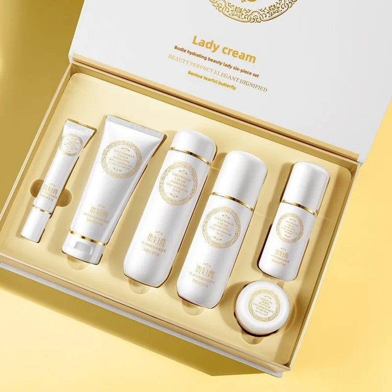 Lady Cream Moisturizing and Anti-Wrinkle Set Reduces Fine Lines Repairs Skin Hydrates Brightens Anti-Aging Firming Skincare